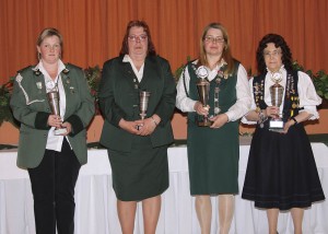 Gewinner der Pokale bei den Damen, Foto: Ingeborg Splanemann