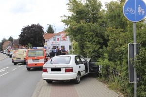 Totalschaden hatte der Toyota des 89 jährigen. Foto: Hohaus