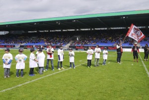 Jugend-Fußballer JSG Gilde/Schladen zu Besuch beim Football.