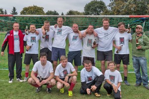 Die Sieger des Gedenkturniers die Mannschaft "Rote Laterne".