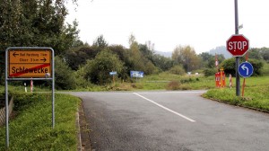 Auffahrt vom Bohlweg (Schlewecke) auf die Landstraße 501, Foto: Helmut Gleuel