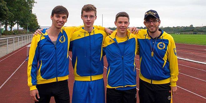 v.l.: 2. Vorsitzender Cedrik Wilm, Jugendsprecher Felix Benz & Hannes Kuhn, 1. Vorsitzender Nils Wenzlaff