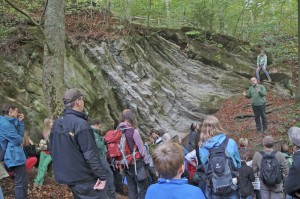Geologie wird im Harly verständlich - fast 100 Geocacher waren dabei. Foto: Christoph Sehrt.