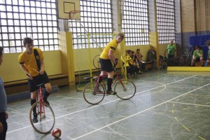 Foto: Radball U19 -Spielszene-