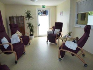 Der Ruheraum lädt die Gäste zum entspannen ein