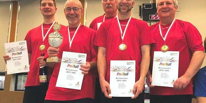 Prellball MTV Vbg. I Kreismeister Saison 2015/2016