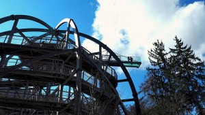 Blick auf die Einstiegskrone mit neuem „Glassteg“