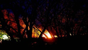 Osterfeuer am Weißen Stein