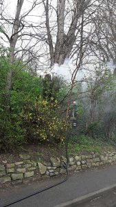 Löschen mit dem Schnellangriffs-Schlauch