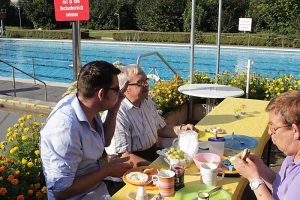 Bürgerfrühstück im Freibad Hornburg