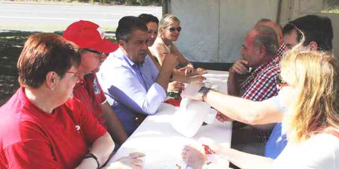 Sigmar Gabriel zu Gast beim Teichfest der SPD Liebenburg