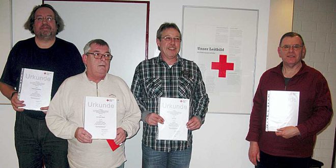 Ehrungen für ehrenamtliche DRK-Ausbilder