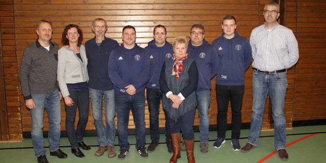 Der wiedergewählte Vorstand der TSG Jerstedt