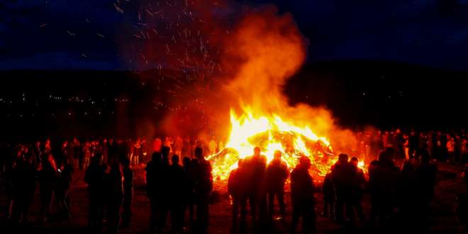 Osterfeuer am Weißen Stein in Bad Harzburg