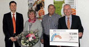 Kundin der Volksbank Nordharz gewinnt mit ihrem Gewinnsparlos 5.000 Euro