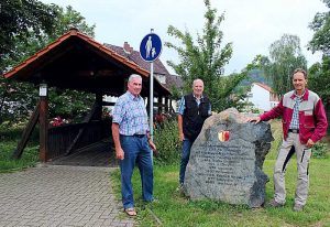Gedenkstein- Hans- Joachim Michaelis, Franz- Josef Knak und Ralf Deike 