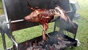 Gegrilltes Spanferkel