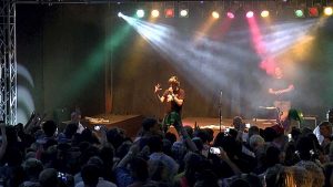 Mickie Krause auf der Schlangenfarm Schladen