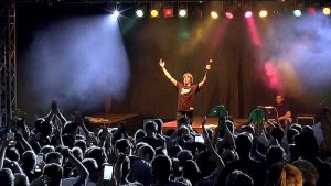 Mickie Krause auf der Schlangenfarm Schladen