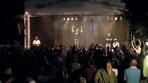 Mickie Krause auf der Schlangenfarm Schladen