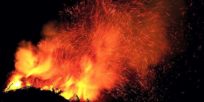 Osterfeuer in Bad Harzburg